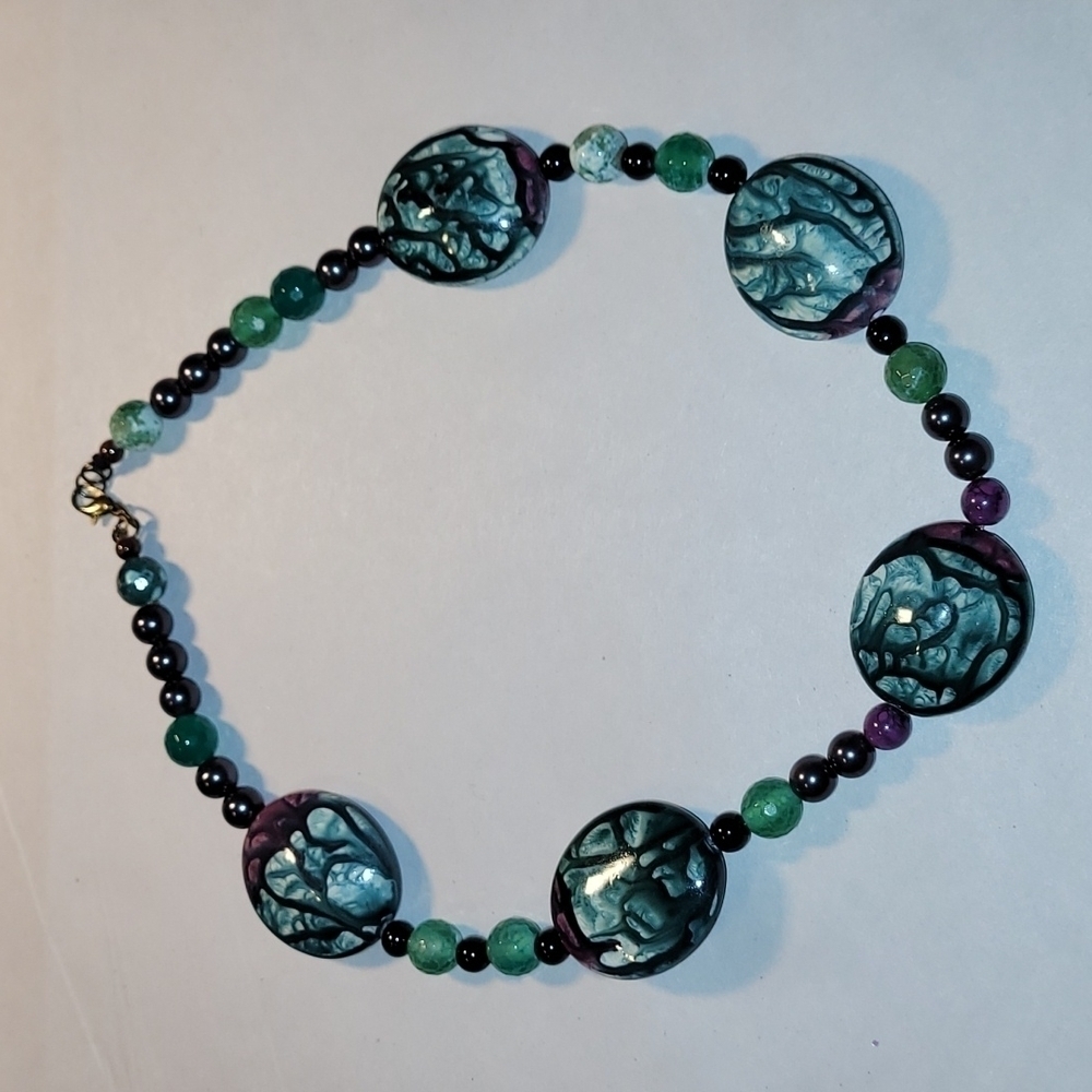 Vintage Necklace With Glass Beads